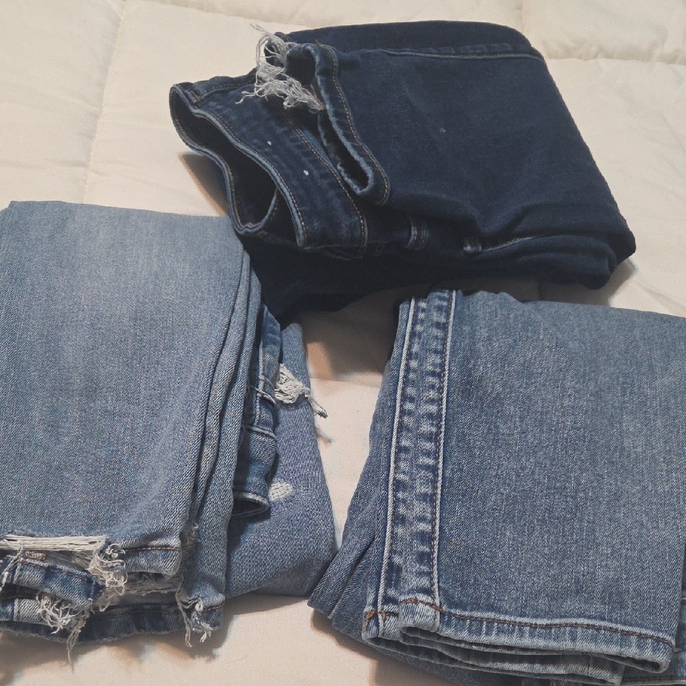 American Eagle Outfitters Women's Blue Jeans Hi Rise Jegging